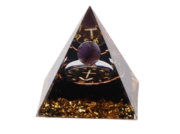 Pirâmide Orgonite 5cm LAXISCREED Energia Positiva