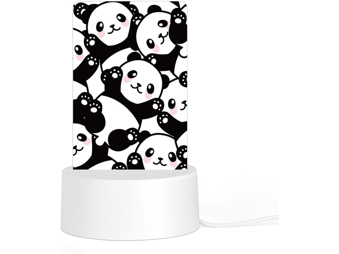 Panda Luminária Noturna Durável, Resistente à Ferrugem, Prática e Ideal Banheiro, Corredor e Quarto