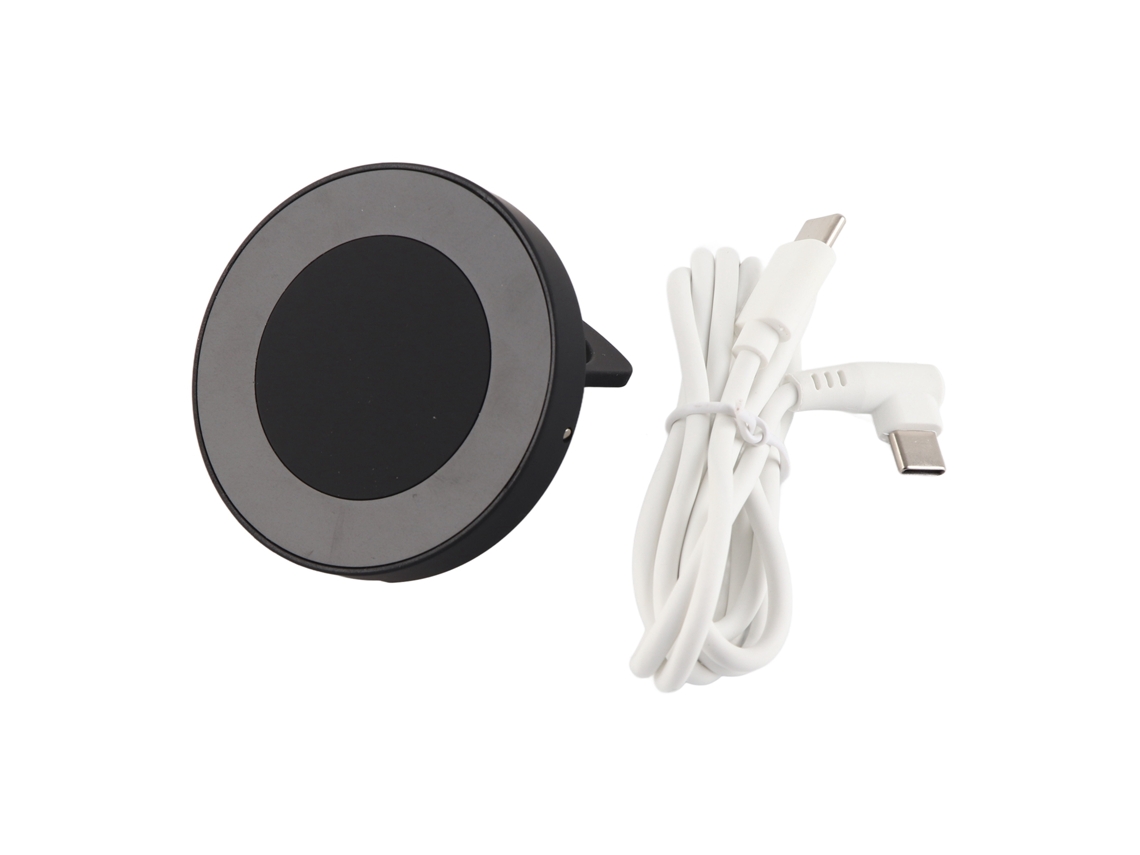 Base Para Carregador Magsafe 15w, Carregamento Sem Fio Magnético Rápido Para Macbook Pro E Iphone 12 13 14, Cor Preta