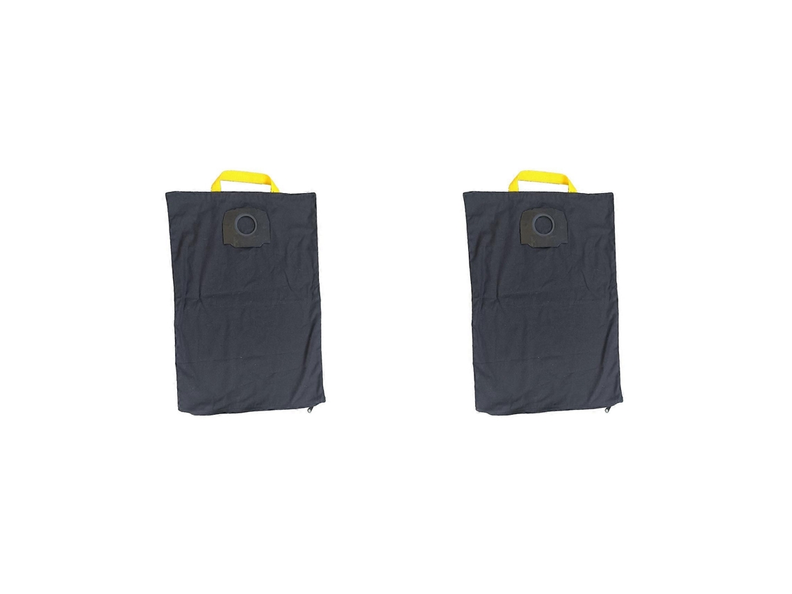 Sacos De Pó De Tecido Laváveis Para Aspirador De Pó Karcher Wd4 Wd5 Wd6 - Peças Premium - Preto_ozo