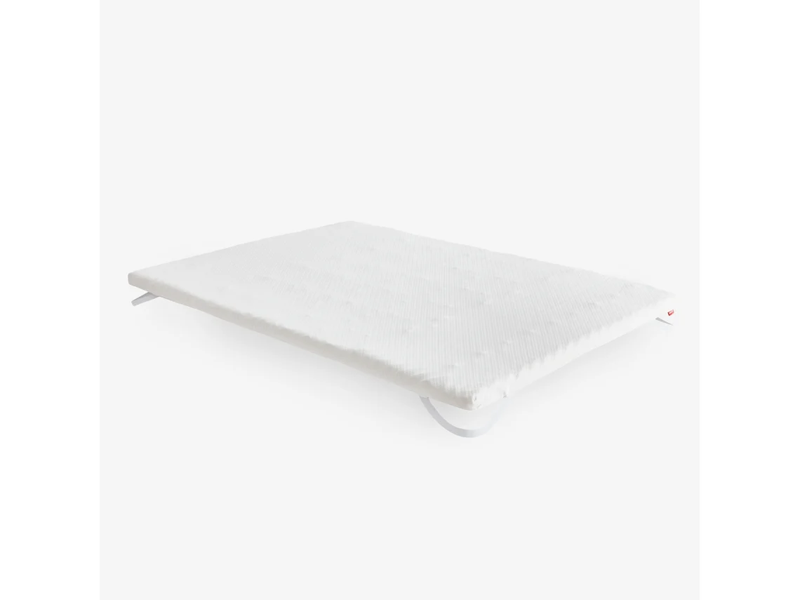 Topper viscoelástico multizona PIKOLIN HOME Transpirável e Lavável (140 x 190 - 7 cm de altura)