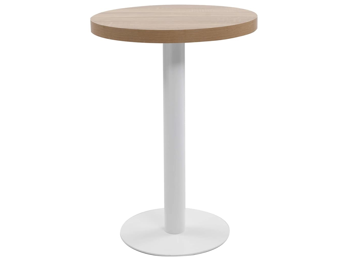 Conjunto 1 Mesa Bistrô Vidaxl Marrom Mdf