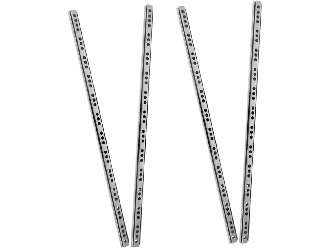 Holibanna Conjunto De 4 Pares Corrediças Telescópicas Silenciosas Para Gavetas, Com Trilhos De Aço Reforçado Rolamentos