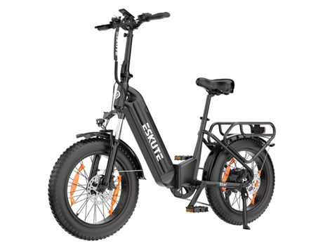 Bicicleta Elétrica Eskute Star Motor 250w Bateria 36v25ah Pneus De 20 Polegadas Com Travão Hidráulico Preto