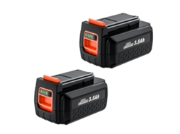 Bateria Black Decker 40v, Capacidade De 3500mah, Tecnologia Lithium Ion,2 Bat Oem