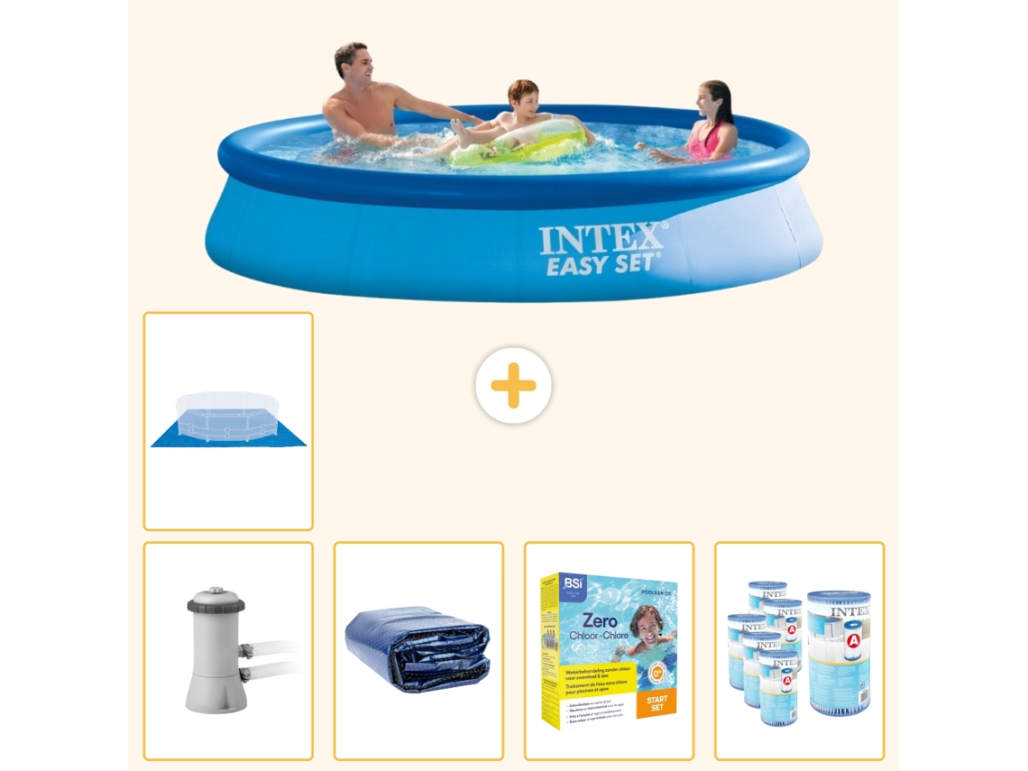 Intex Piscina Easy Set Redonda - 366x76 Cm - 6-peças Scb22