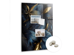 Quadro Magnético De Parede Floral Escuro Para O Quarto Das Crianças Espelharte (40x60 Cm)