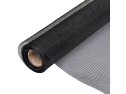 vidaXL Rede mosquiteira em fibra de vidro 100x500 cm preto