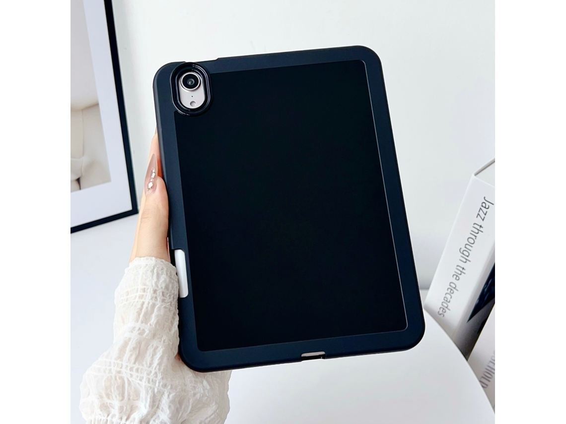 Caneta Stylus Para Tablet Lurelia, Compatível Com Ipad Air 1/air 2 (9,7", Preto, Silicone, Fixação Magnética, Proteção Antiquedas