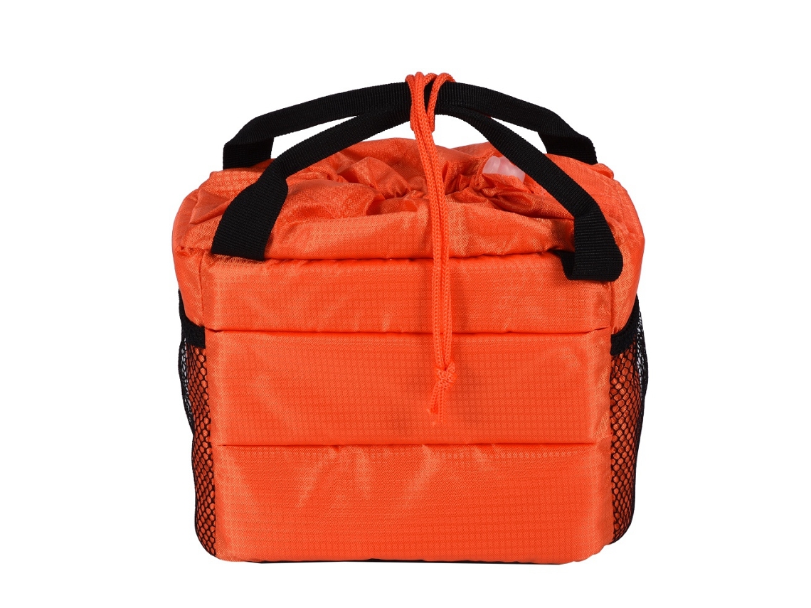 Waterproof Insert Partition Camera Hand Bag Shockproof Padded Divider Case For Dslr LAXISCREED (orange)