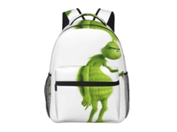 Mochila Grinch E123 Para Escola E Trabalho, Leve E À Prova Dágua, Mochila Estilosa Para Estudantes E Adultos N123 Olysi Shop