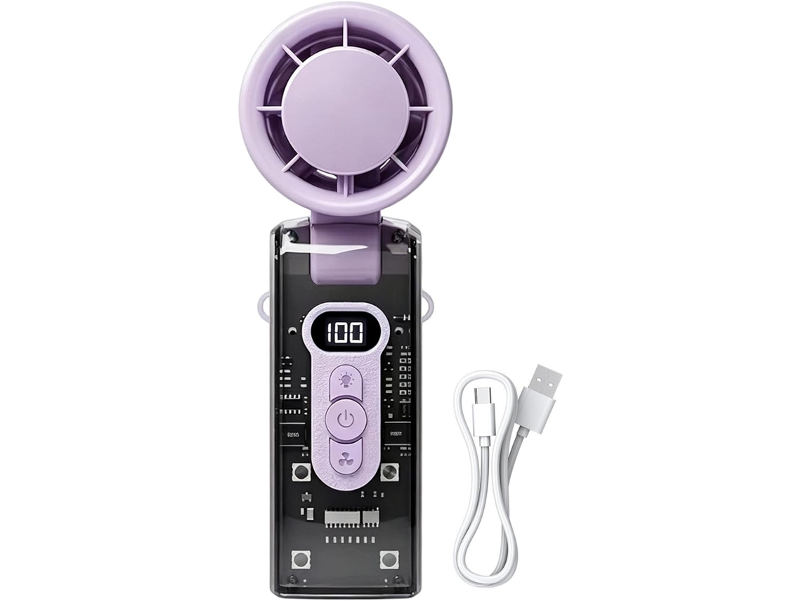 Ventilador De Torre Soprador Ar Recarregável Por Usb