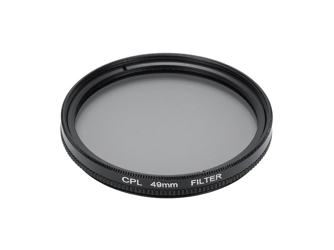 Filtro Cpl Polarizador Circular Ultra Fino De Vidro Óptico Multicamada Para Lentes De Câmera Com Estojo 49mm