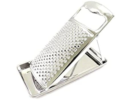 Ralador com Bandeja e Alça CALDER Inox 18/C 24 5 X 10 5 Cm Fabricado na Itália