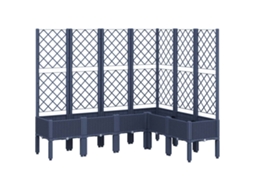 Garden Planter, Garden Planters Vidaxl Cinzeto Polipropileno (160 X 120 X 142 Cm)
