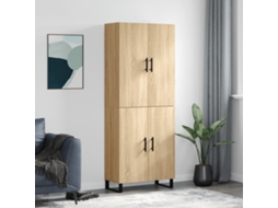 Vidaxl Armário Alto 69,5x34x180 Cm Derivados De Madeira Cor Sonoma