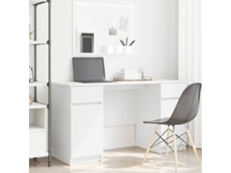 Vidaxl Mesa Branco Derivados De Madeira 140 X 49 X 76 Cm