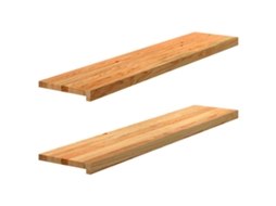 Vidaxl Soleiras Da Janela 2 Pcs 120x30x2 Cm Carvalho Castanho-claro