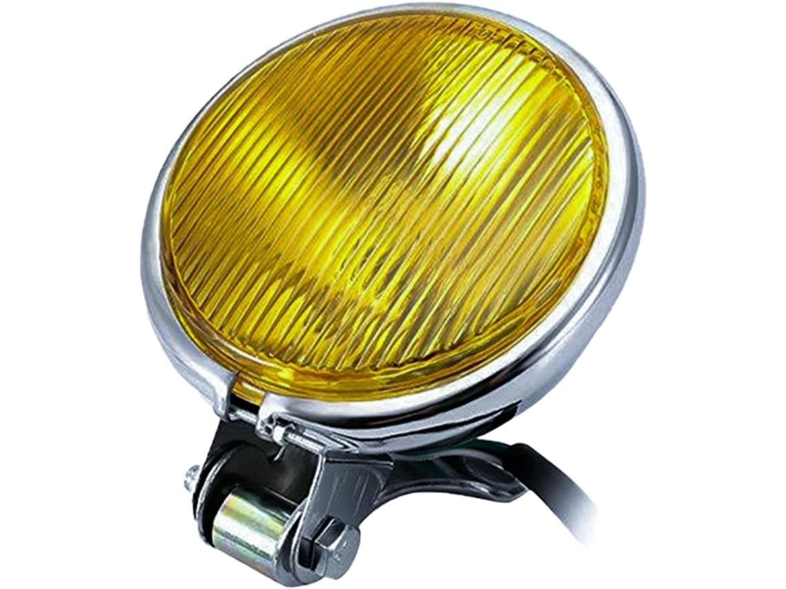 Farol Retrô Haofy Para Motocicleta, 12v, 12, 5cm 4, 92 Polegadas, Luz Alta E Baixa, Carcaça De Ferro, Farol Dianteiro