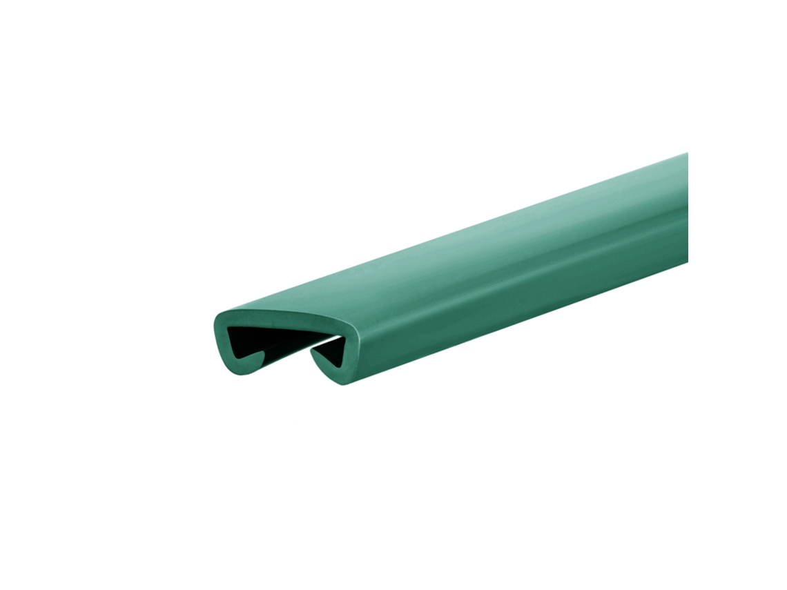 Corrimão Quest Pvc Premium 40x8 Mm, Verde, 1 M