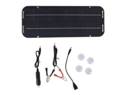 Painel Solar Carregador Policristalino Portátil 6w 12v Kit para Acampamento Viagens Outdoor
