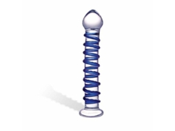 Dildo De Vidro Blue Spiral Glas 63392