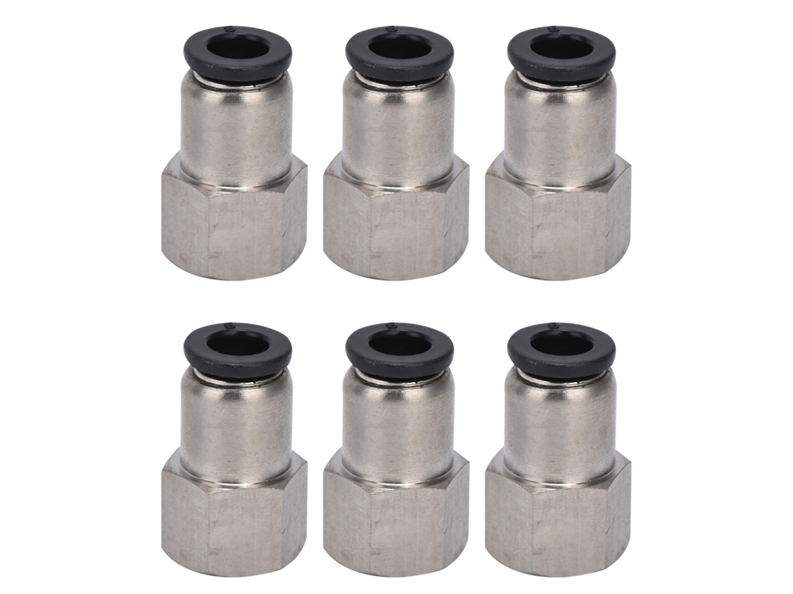 Conector Reto Neumático Fêmea Rápido 4-m5