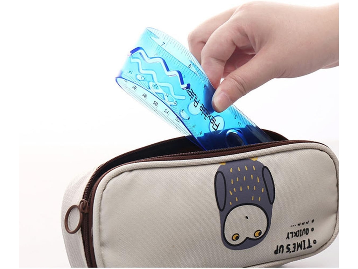 Régua De Plástico Leve 30cm Para Estudantes, Pvc Flexível, Durável, Cor Aleatória, Adequada Para Uso Em Escritórios