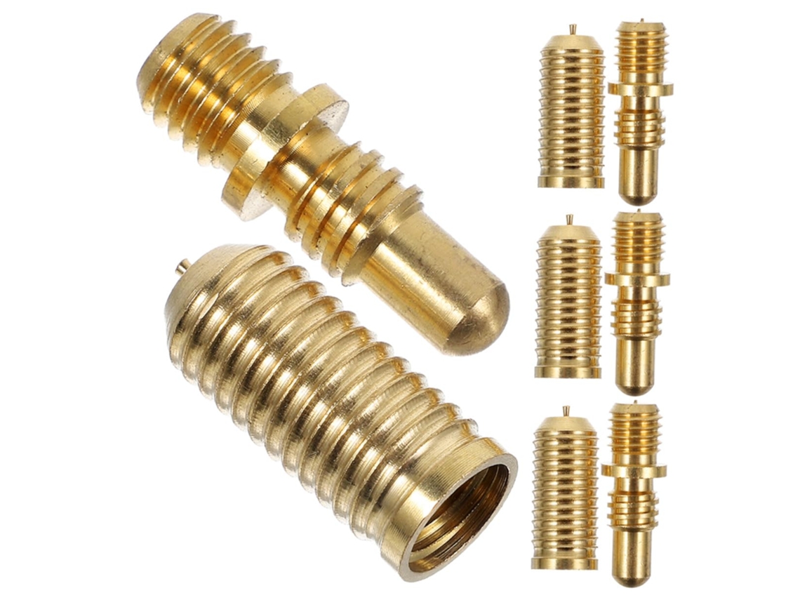 Conjunto De 4 Parafusos Cobre Para Taco Bilhar, Kit Acessórios Reparo