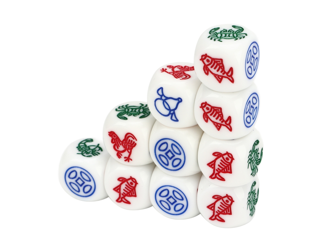 Dados De Jogo (lleno De Animais, Rounded)
