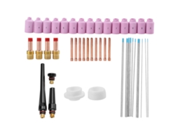 46 Piezas/conjunto Accesorios Consumibles Para Soplete Tig Series Wp-17/18/26 Boquilla De Gas Piezas De Soplete De Soldadura