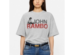 Rockinstone Rambo Movie Jonbo Heather Gray Adult T-shirt Size:xxl
