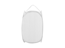 Cesto De Roupa Suja Dobrável Com Alça, Estampa De Desenho Animado, Grande Capacidade, À Prova De Poeira, Ideal Para Lavanderia. Listras Verticais