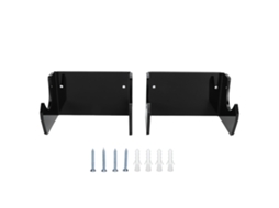 Conjunto de 2 suportes de parede para longboard/skate em acrílico preto para sala e quarto | S/MARCA