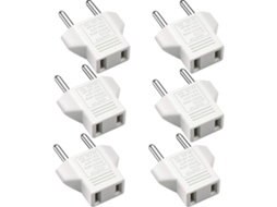 Adaptador Eua Para Ue, 2 Pinos Cn China Eua, América Para 2 Pinos Ue