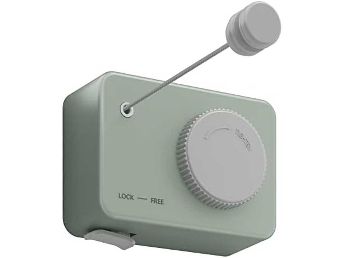 Varal retrátil Slowmoose para ambientes internos, varal retrátil para ambientes externos, varal de parede para ambientes externos, peso de 4,2 m