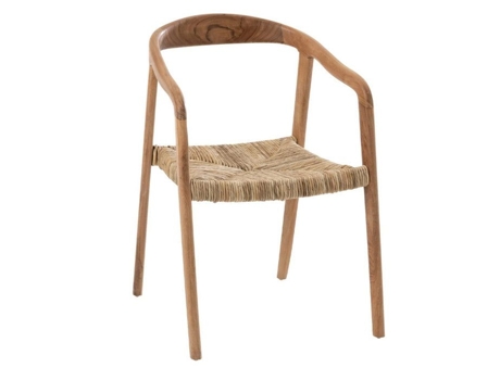 Cadeira De Design Em Madeira Ana 74cm Natural J Line
