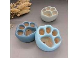 Conjunto De 3 Copos Criativos De Cimento Com Pegadas Animais Design Para Interior, Sala E Secretária (combinação C)