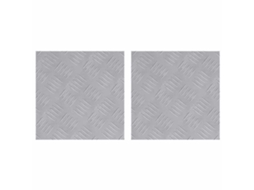 Degrau Quadrado 2 Peças Prateado 30 X 30 Cm Alumínio MAISON EXCLUSIVE