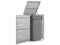 Vidaxl Abrigo Para Caixote Do Lixo 69x77,5x115 Cm Aço Inoxidável