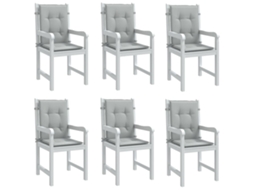 Vidaxl Almofadões Lombares Cadeiras 6pcs 100x50x4 Cm Mesclado Tecido