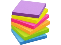 Blocos de Notas Autoadesivos em Cores Frias, Totalizando 600 Folhas BRILVIBERA