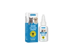 Gotas Eeljoy para Ouvido Cuidados Diários e Limpeza Suave em Gatos, Cães e Coelhos LAXISCREED