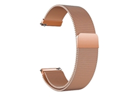 Bracelete Milanese com Fecho Magnéticoe Compativel com Xiaomi Watch S4 Sport Rosa Ouro