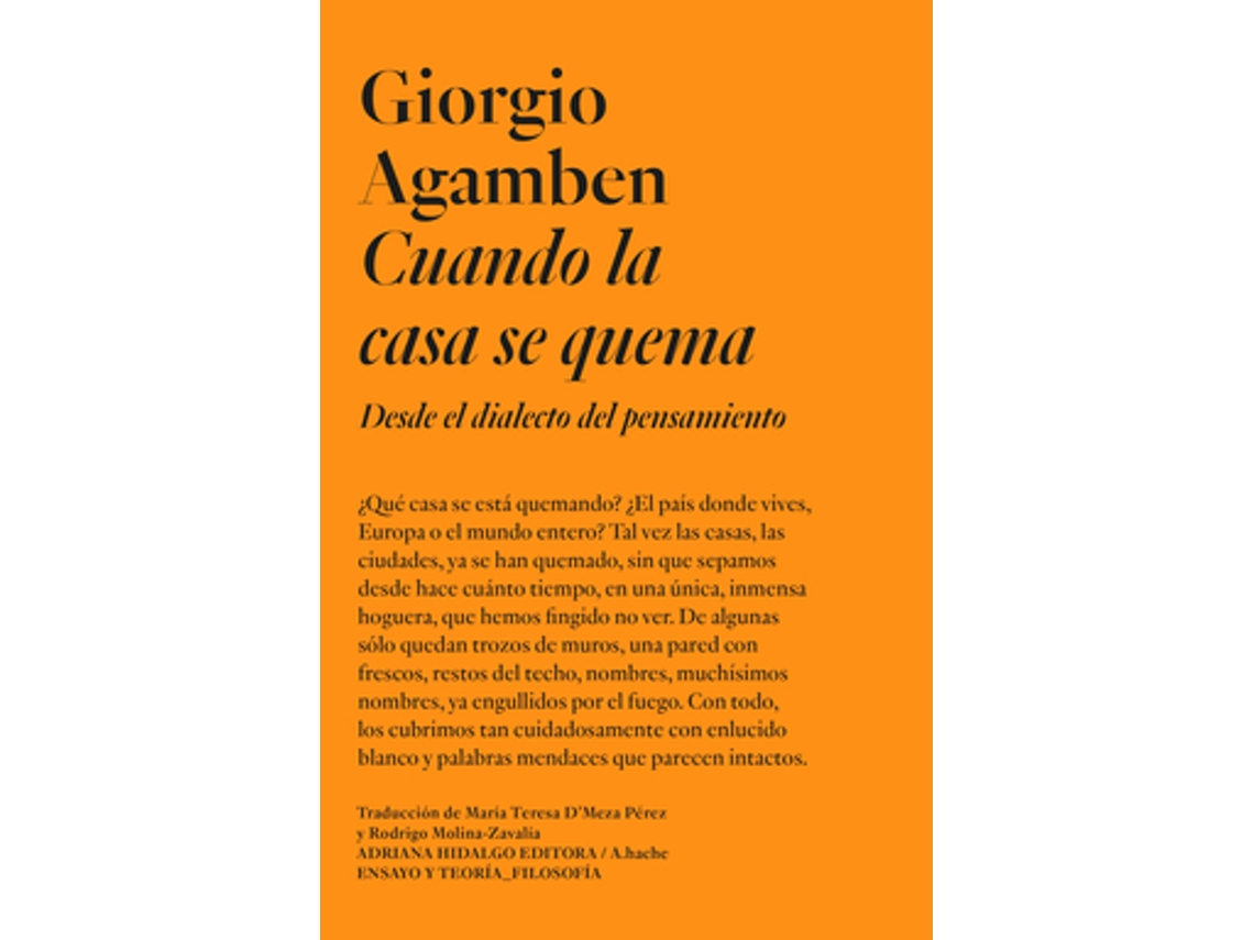 Livro Cuando La Casa Se Quema de Agamben e Giorgio