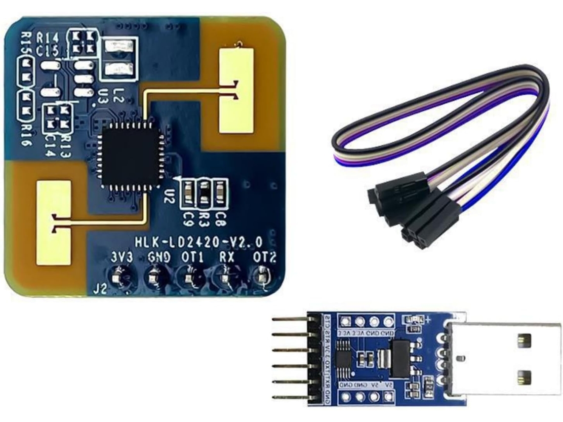Módulo Sensor De Movimento Com Detecção Ângulo 60 Graus Para Projetos Iot E Automação Lidar Ondas Milimétricas Baixo