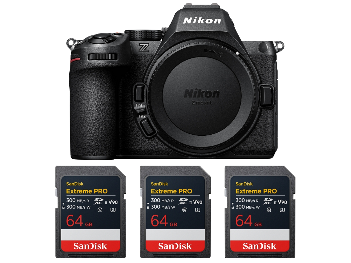 Z5 Ii + 3 Sandisk 64gb Extreme Pro Uhs ii Sdxc + Ebook “20 Dicas para Fotos Que Impressionam” NIKON