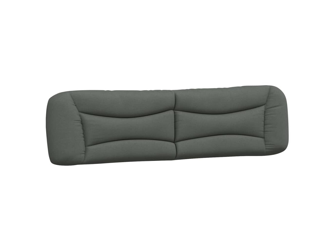 Almofadão de cabeceira VIDAXL tecido cinzento-escuro (200 cm)