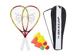 Conjunto De Crossminton Raquetball Dunlop Amarelo E Vermelho 762091