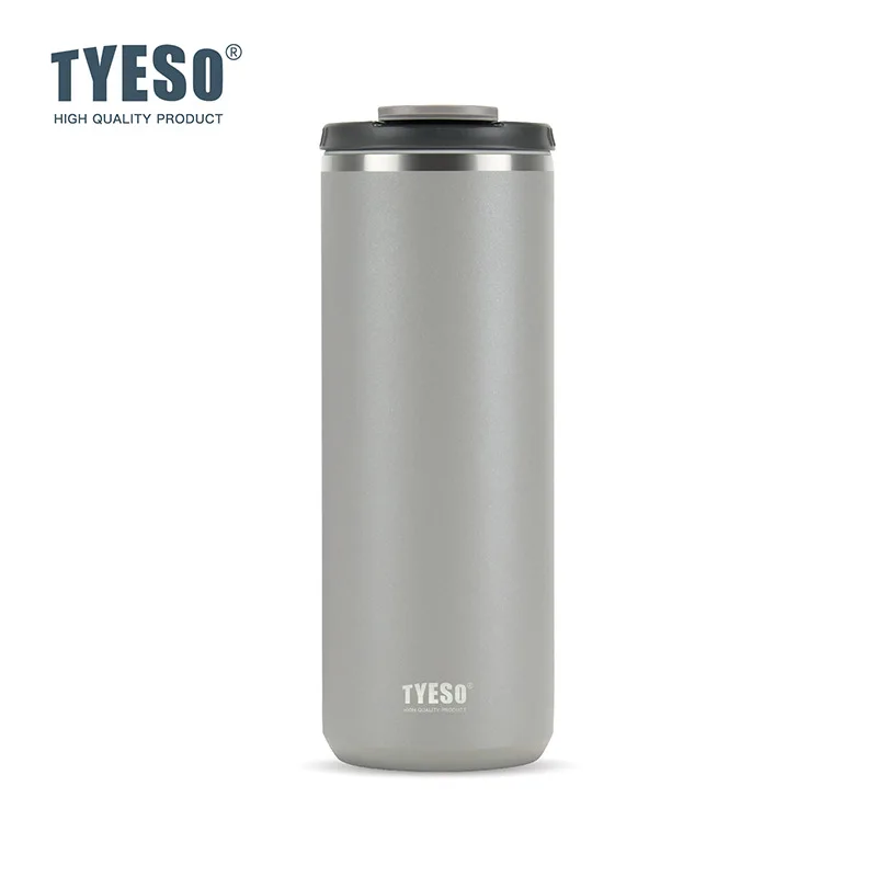 (cinza 600ml) Garrafa Térmica De Aço Inoxidável De 600ml, Mantém As Bebidas Frias Ou Quentes, Ideal Para Viagens.